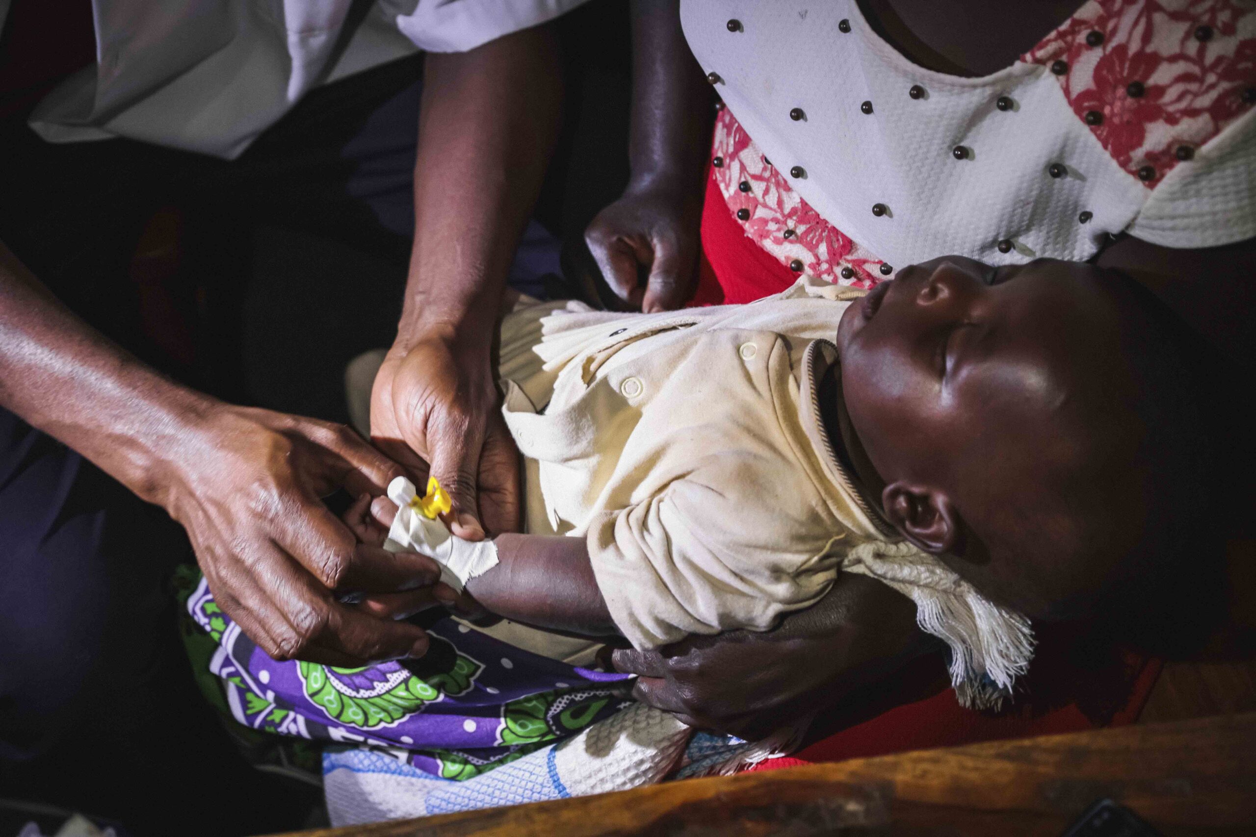 Resuscitating baby patient in Uganda